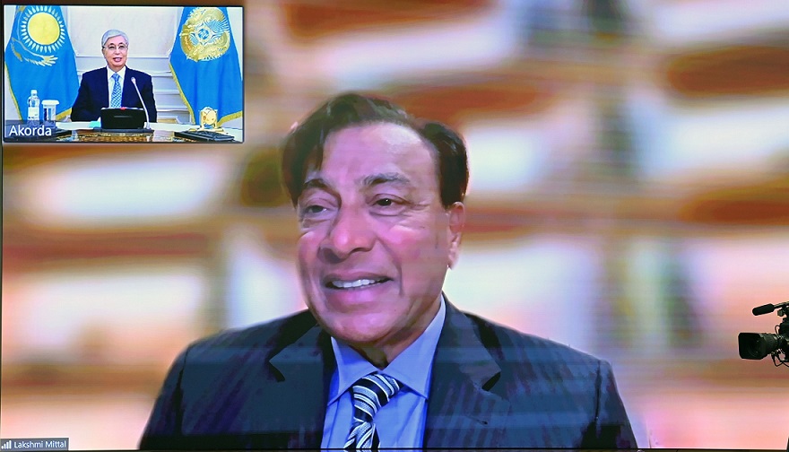 Глава государства провел встречу с председателем правления – главным исполнительным директором компании «АрселорМиттал» Лакшми Митталом